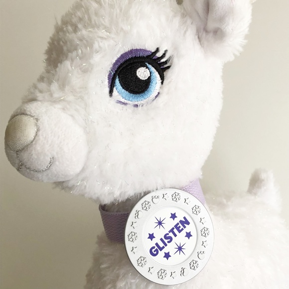 Build A Bear GLISTEN Reindeer Plush w Red Velvet Cape Silver Antlers - Picture 4 of 10